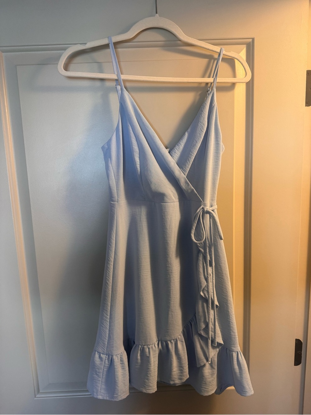 Altar'd State Light Blue Wrap Top